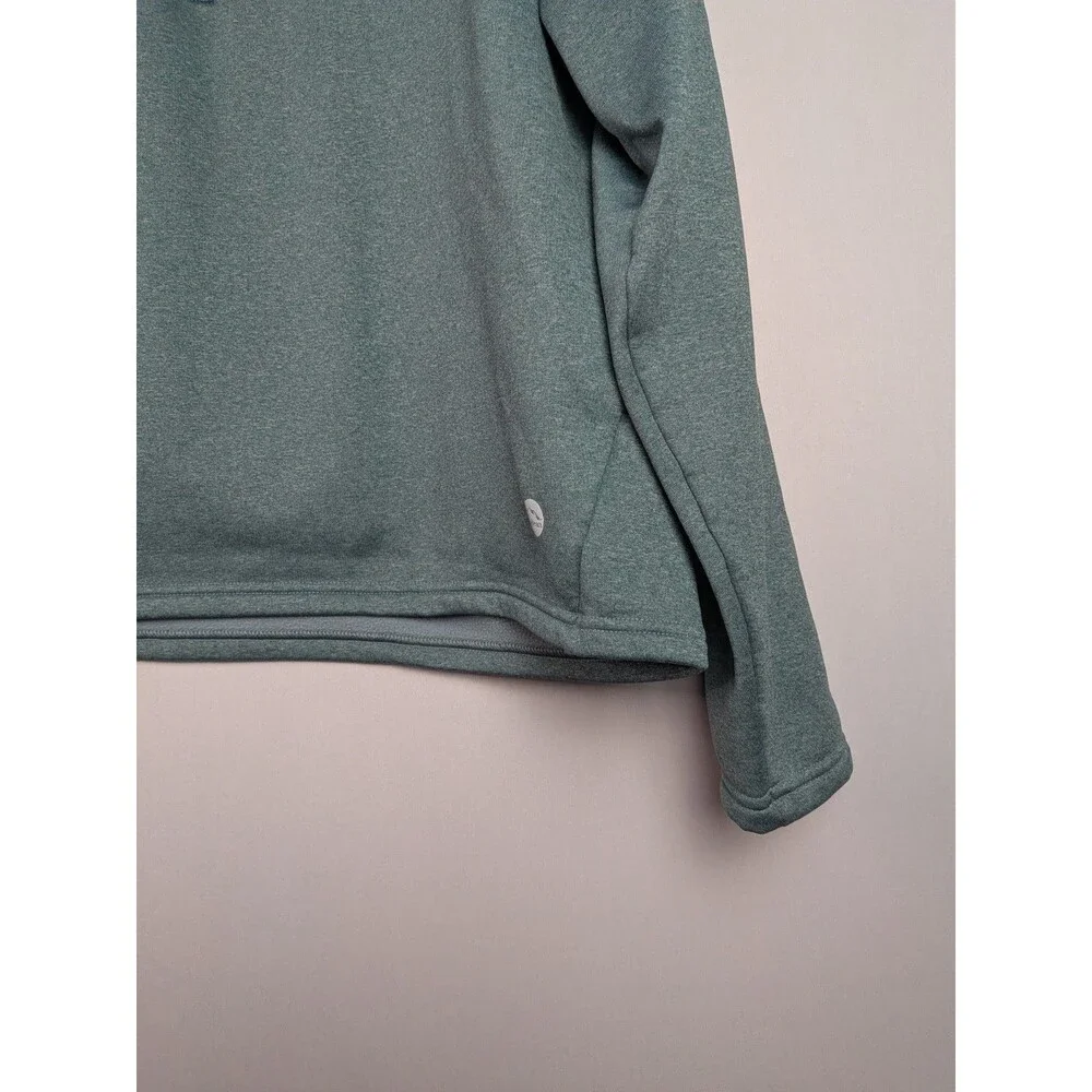 LL Bean Mountain Tech Fleece 1/2 Zip Jacket Men’s XL Green Pullover Active